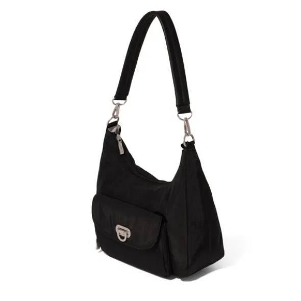Coastal Flip Lock Half Moon Bag