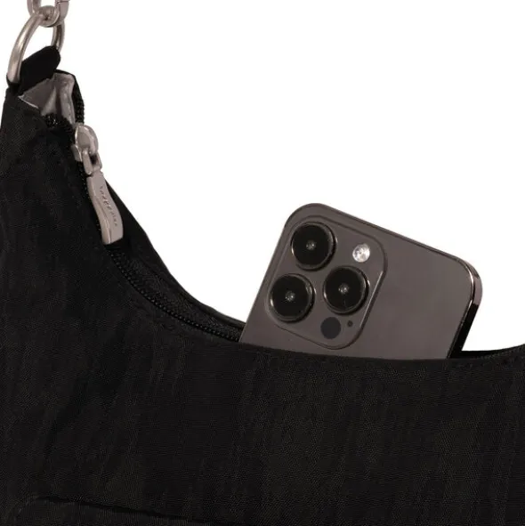 Coastal Flip Lock Half Moon Bag