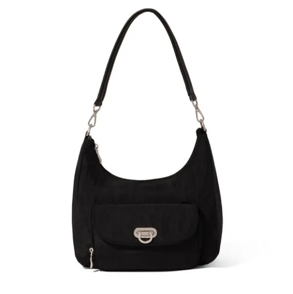 Coastal Flip Lock Half Moon Bag