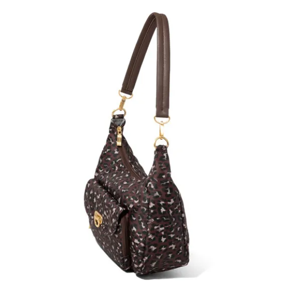 Coastal Flip Lock Half Moon Bag