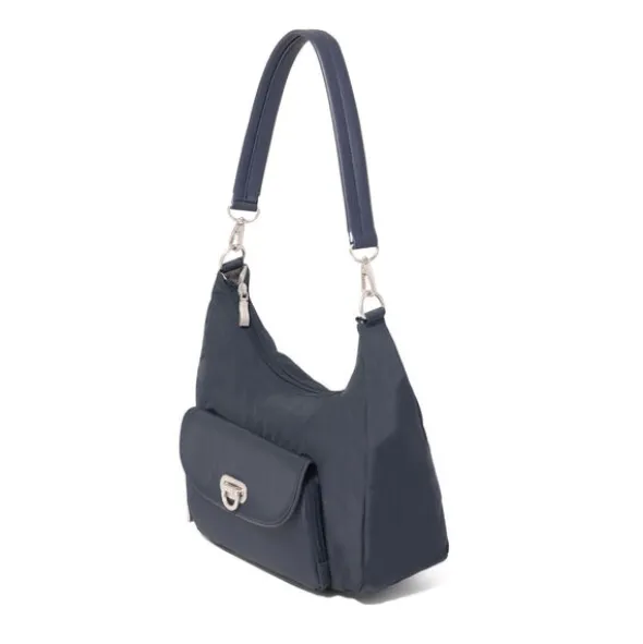Coastal Flip Lock Half Moon Bag
