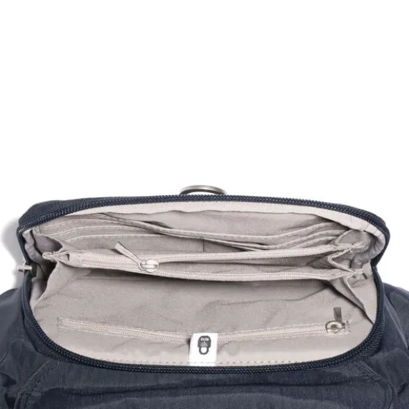 Coastal Flip Lock Half Moon Bag