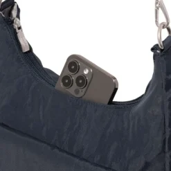 Coastal Flip Lock Half Moon Bag