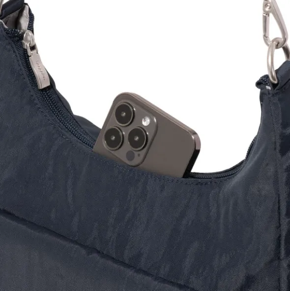 Coastal Flip Lock Half Moon Bag