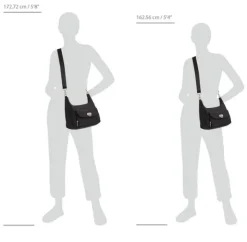 Coastal Flip Lock Half Moon Bag