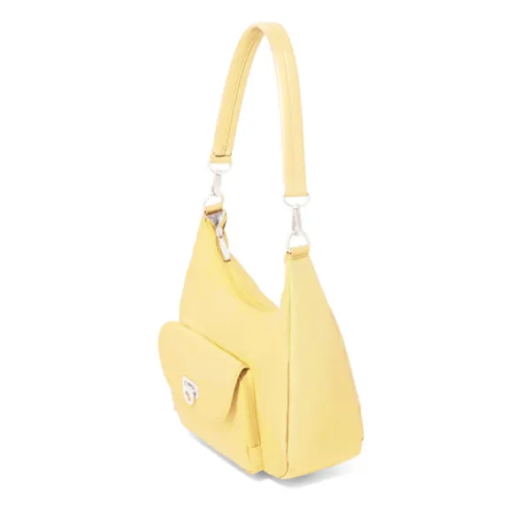 Coastal Flip Lock Half Moon Bag