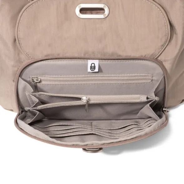 Coastal Flip Lock Half Moon Bag