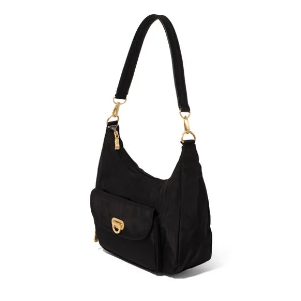 Coastal Flip Lock Half Moon Bag