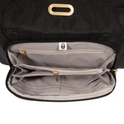Coastal Flip Lock Half Moon Bag