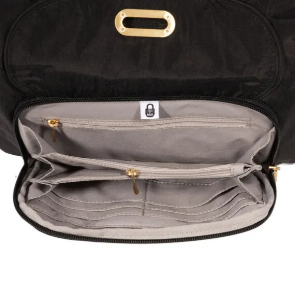 Coastal Flip Lock Half Moon Bag